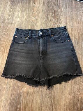 Black High-Rise Women’s Denim Shorts